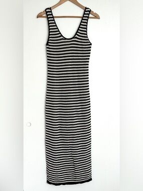 Alice Olivia black white stripped summer dress